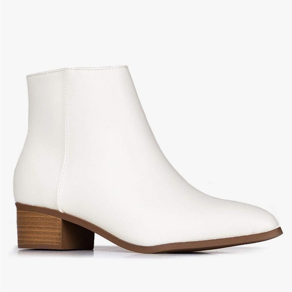 J. Adams Viper Booties for Women - Pointed Toe Low Heel Zip Up Ankle Boots